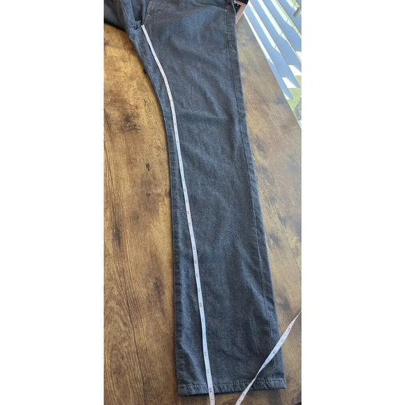 Adriano Goldschied Mens 30X34 Dark Gray The Everett Slim Straight Jean FLAWS - Picture 13 of 14